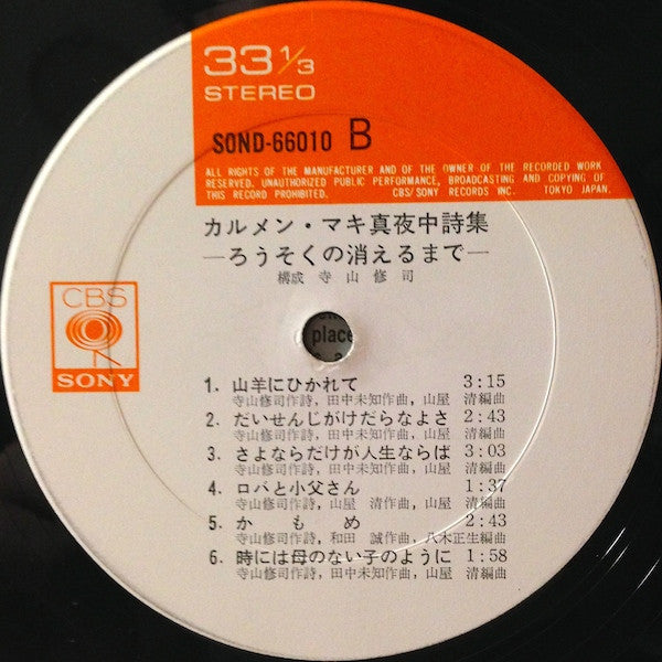 真夜中詩集 -ろうそくの消えるまで- = Poems In The Midnight: Till The Candle Goes Out