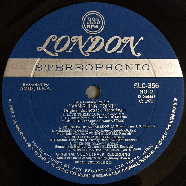 バニシング・ポイント (サントラ盤) = Vanishing Point (Original Soundtrack Recording)