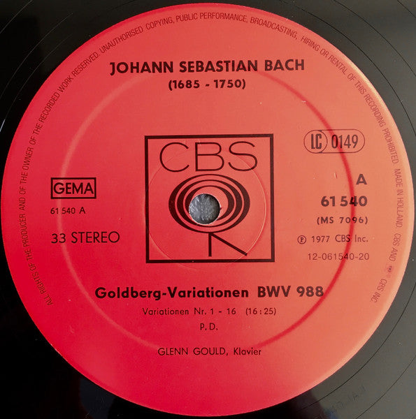 Goldberg-Variationen BWV 988