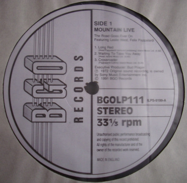 Mountain Live - The Road Goes Ever On