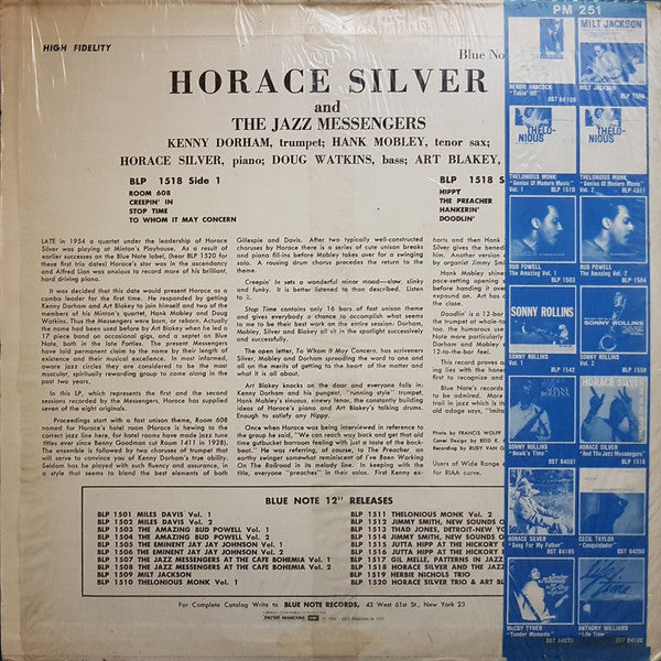 Horace Silver And The Jazz Messengers