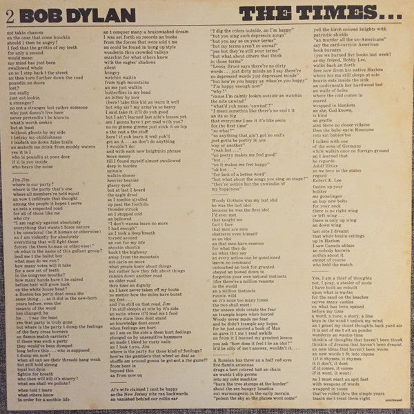 The Times They Are A-Changin'