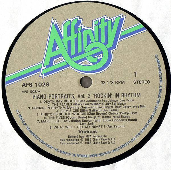 Piano Portraits, Vol Two 'Rockin' In Rhythm