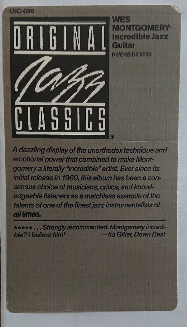 The Incredible Jazz Guitar Of Wes Montgomery