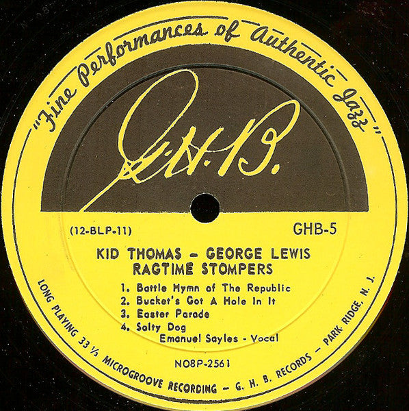 Kid Thomas - George Lewis Ragtime Stompers