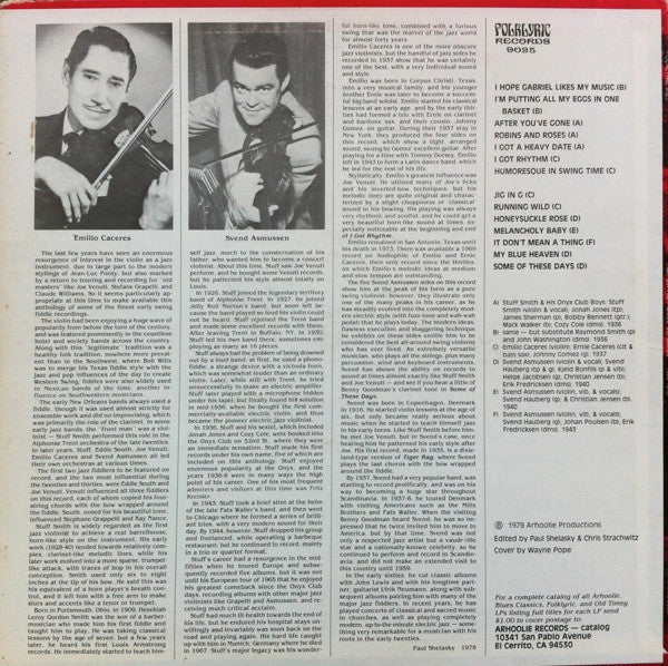 Hot Swing Fiddle Classics (1936-1943)