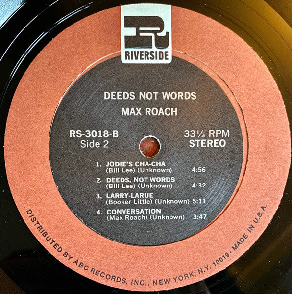 Deeds Not Words