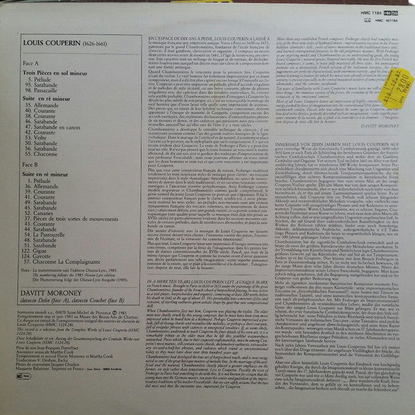 Suites De Clavecin