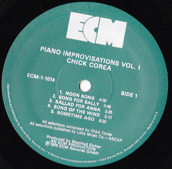 Piano Improvisations, Vol. 1