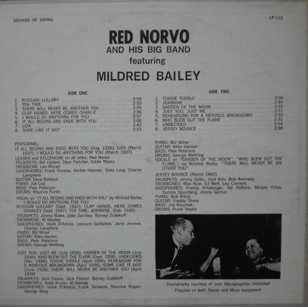Red Norvo And His Big Band Featuring Mildred Bailey