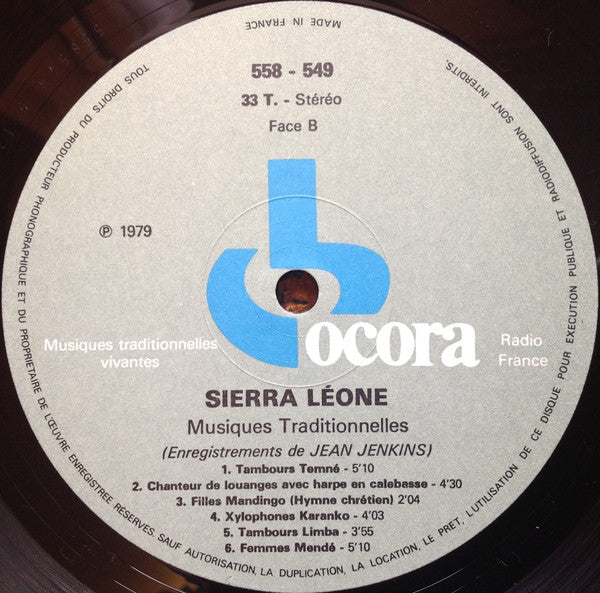 Sierra Leone - Musiques Traditionnelles