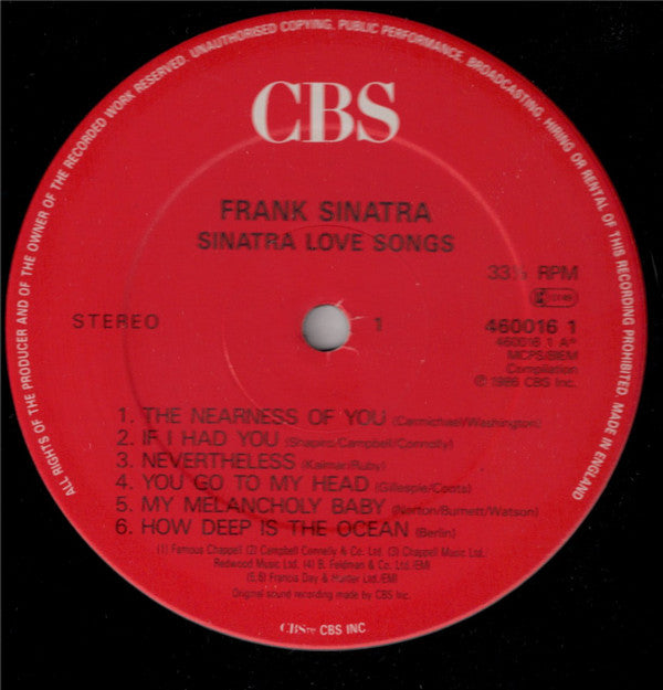 Sinatra Love Songs