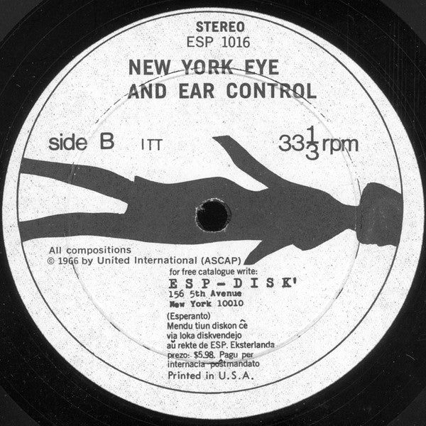 New York Eye And Ear Control