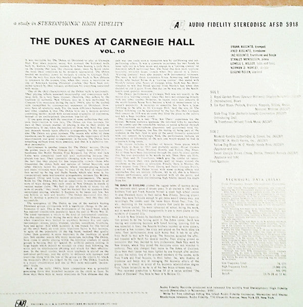 Carnegie Hall Concert, Vol. 10