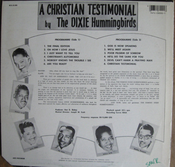 A Christian Testimonial