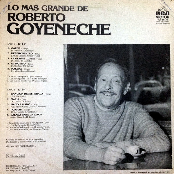 Lo Más Grande De Roberto Goyeneche