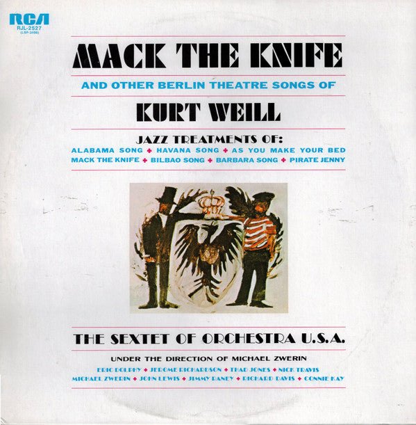 Mack The Knife And Other Berlin Theatre Songs Of Kurt Weill