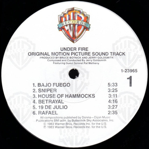 Under Fire (Original Motion Picture Sound Track)