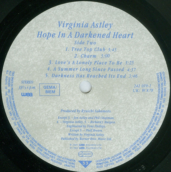 Hope In A Darkened Heart