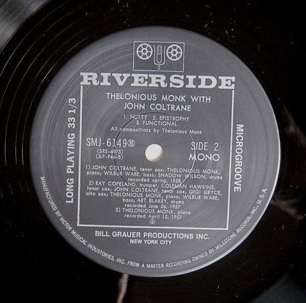 Thelonious Monk With John Coltrane