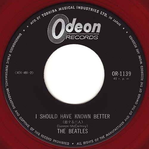 恋する二人 = I Should Have Known Better / ぼくが泣く = I'll Cry Instead