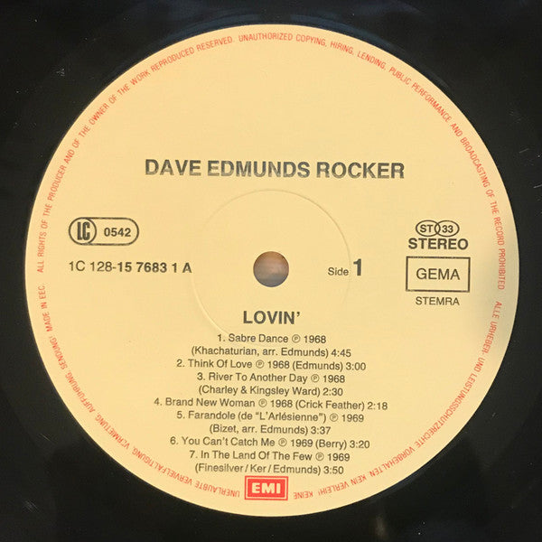 Dave Edmunds, Rocker: Early Works 1968/1972