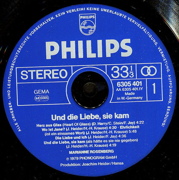 Und Die Liebe, Sie Kam