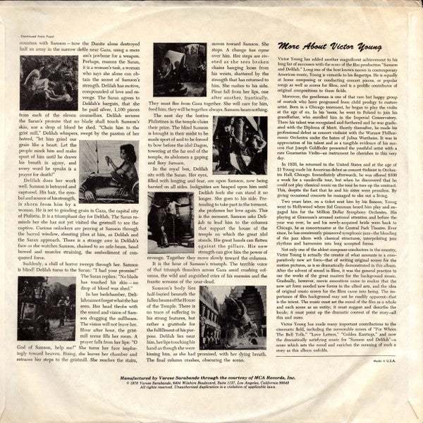 Samson And Delilah / The Quiet Man