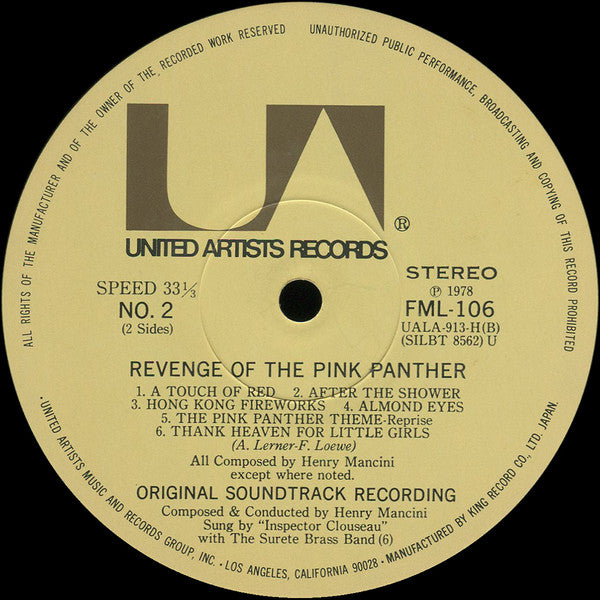 Revenge Of The Pink Panther (Original Motion Picture Soundtrack)