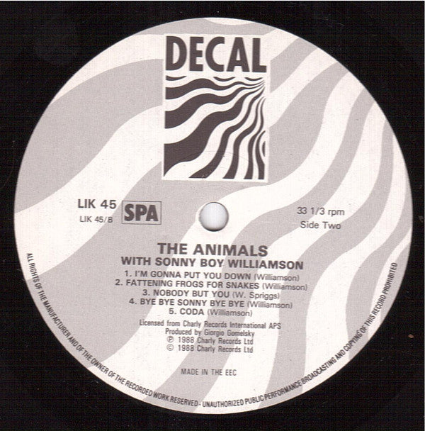 The Animals With Sonny Boy Williamson