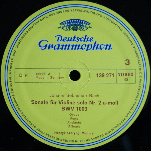 6 Sonaten Und Partiten Für Violine Solo BWV 1001-1006