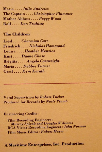 The Sound Of Music (An Original Soundtrack Recording)