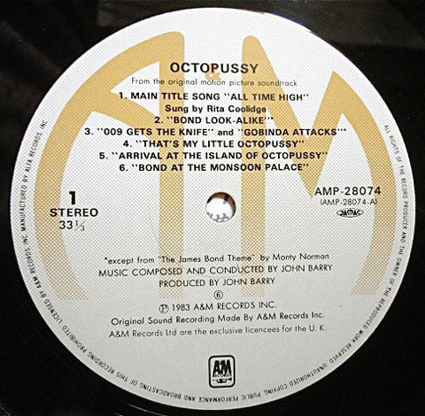 007/オクトパシー = Octopussy (Original Motion Picture Soundtrack)