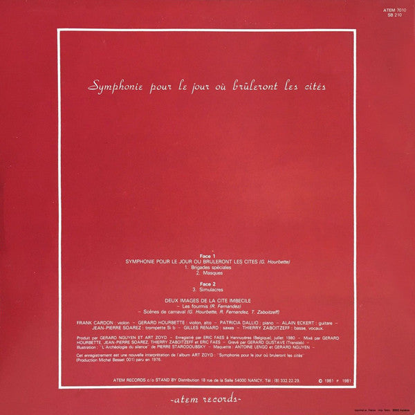 Symphonie Pour Le Jour Où Brûleront Les Cités