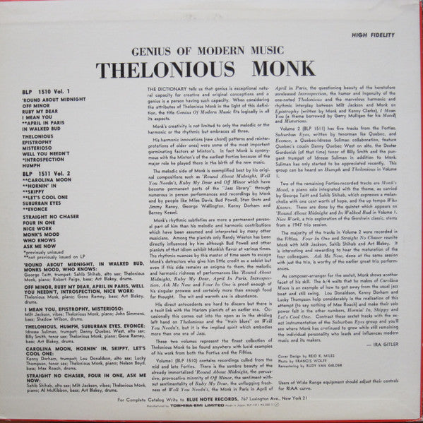 Genius Of Modern Music Volume 2