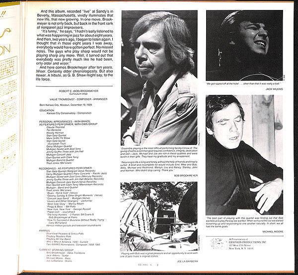 The Bob Brookmeyer Small Band