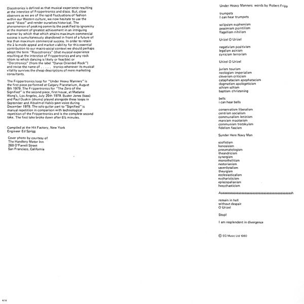 God Save The Queen / Under Heavy Manners