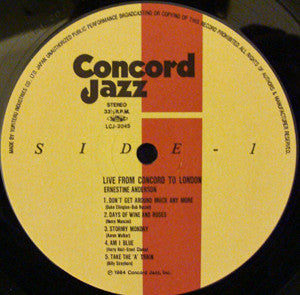 Live From Concord To London