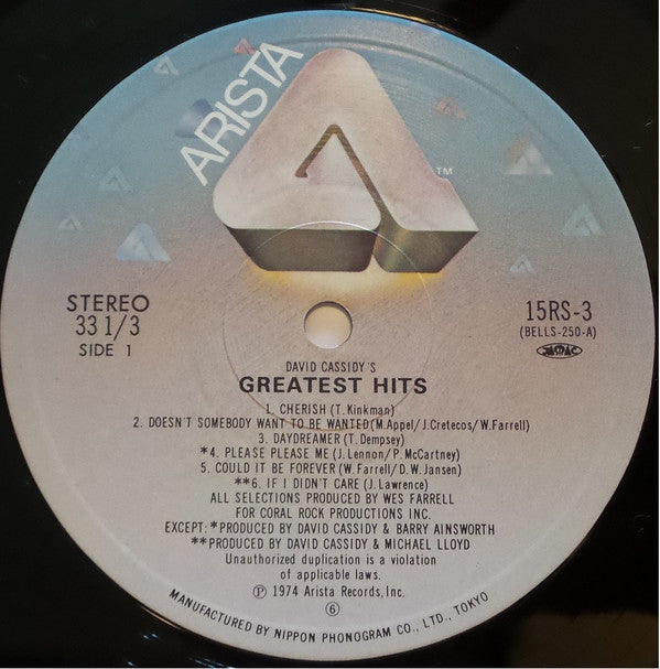 David Cassidy's Greatest Hits