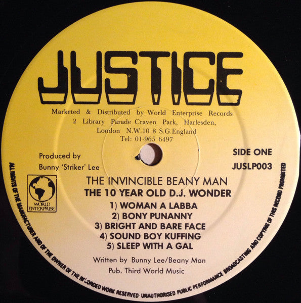 The Invincible Beany Man (The 10 Year Old D.J. Wonder)