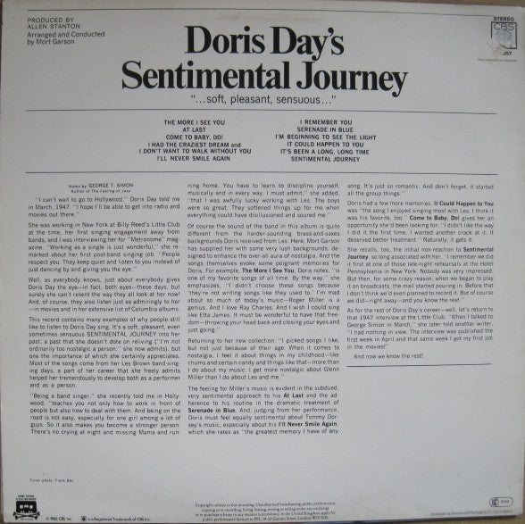 Doris Day's Sentimental Journey