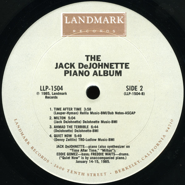 The Jack DeJohnette Piano Album