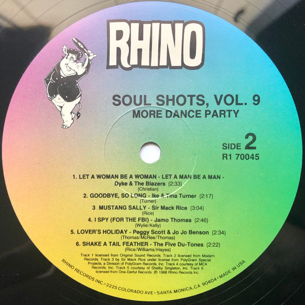 Soul Shots Volume 9: "Shake A Tail Feather" - More Dance Party