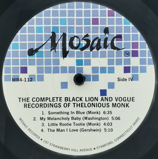 The Complete Black Lion And Vogue Recordings Of Thelonious Monk