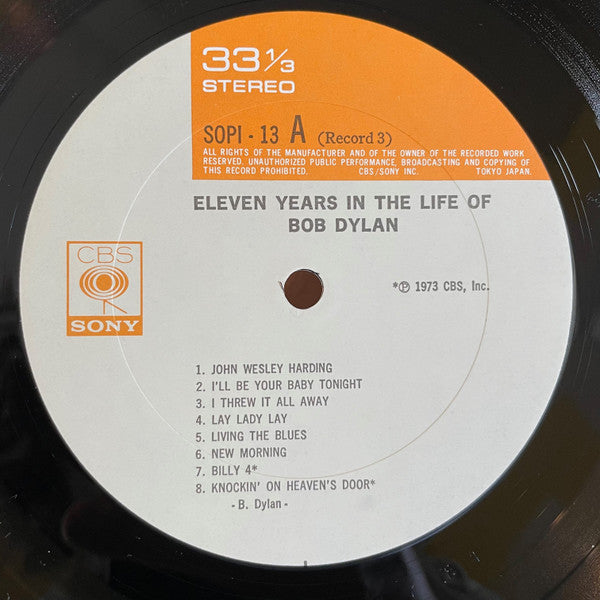 Eleven Years In The Life Of Bob Dylan = ボブ・ディランの歴史