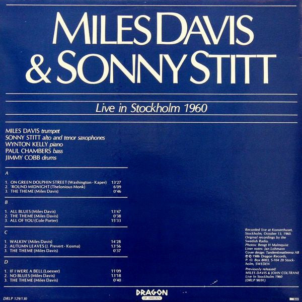 Live In Stockholm 1960
