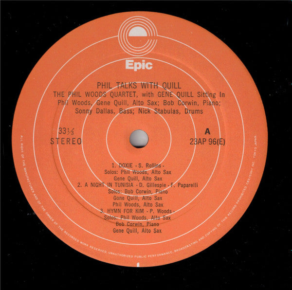 Phil Talks With Quill (The Phil Woods Quartet With Gene Quill Sitting In)