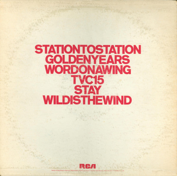 Release: Station To Station-Vinyl-US-1976-APL1-1327, APL1-1327-1382899