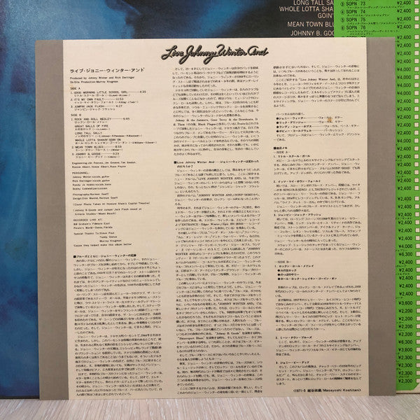 Johnny Winter And Live