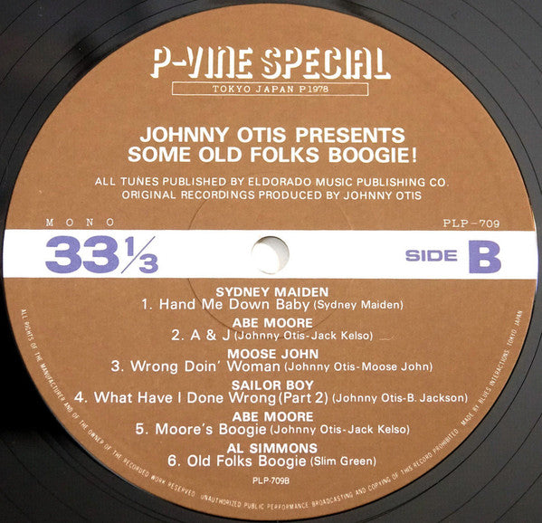 Johnny Otis Presents Some Old Folks Boogie